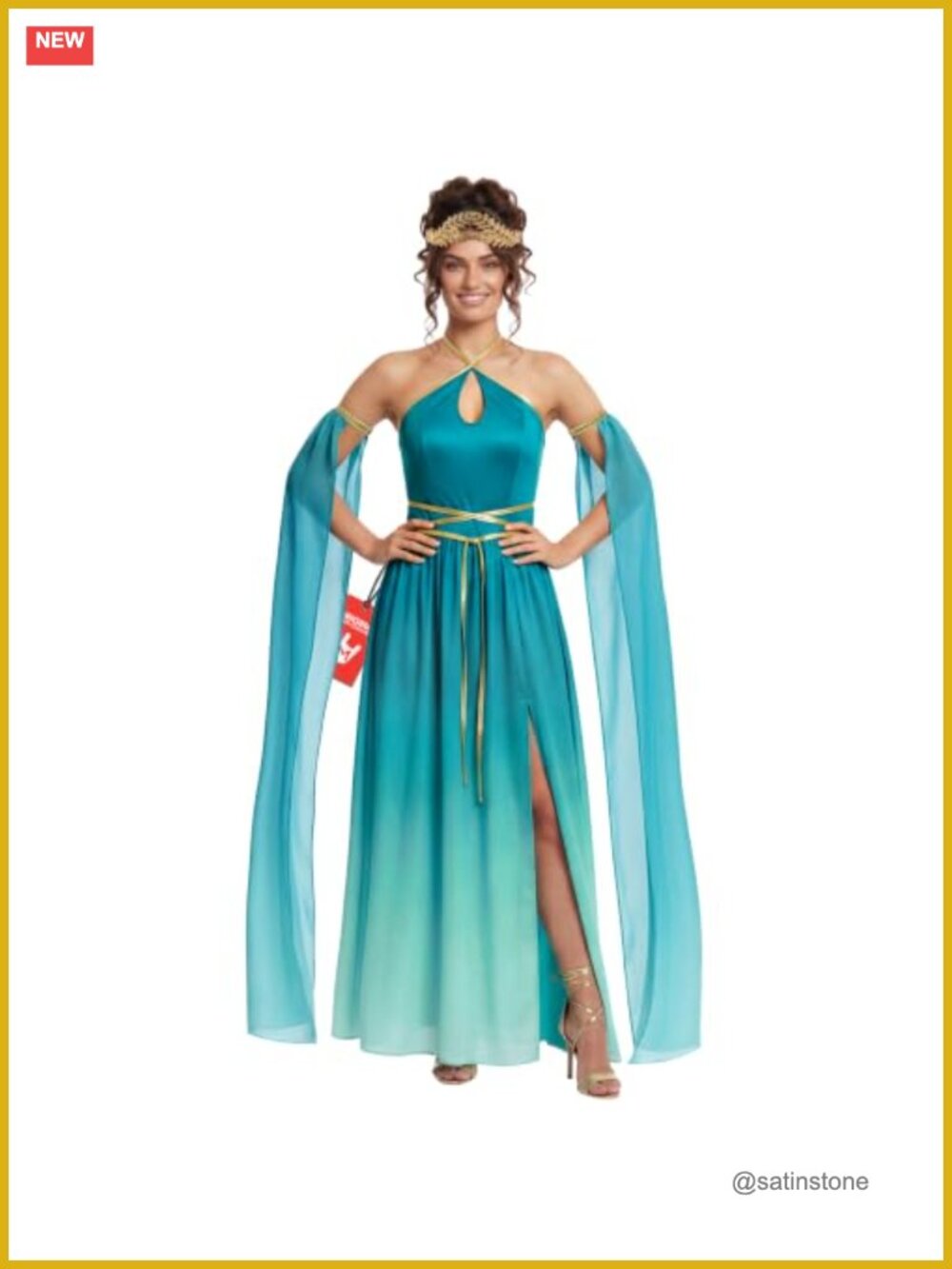 Greek Goddess Costume Toga Dress Halloween Renaissance Fancy Dress Party
